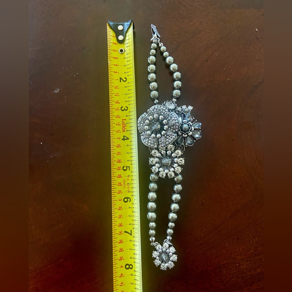 Miriam Haskell Set Gray Pearl,Silver Tone Metal-B… - image 7